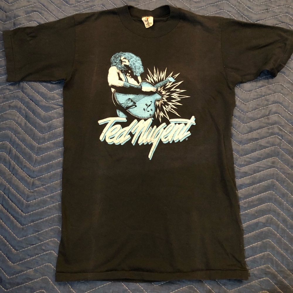Vintage Ted Nugent shirt single stitch 70s 80s XS